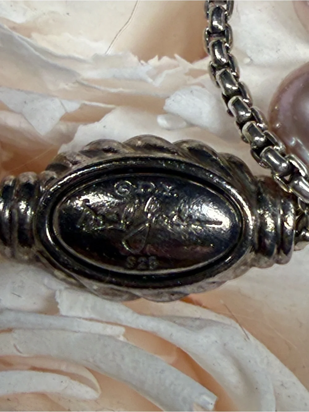 Vintage David Yurman Spiritual Pearl Bead Pull Bracelet - Picture 10 of 10